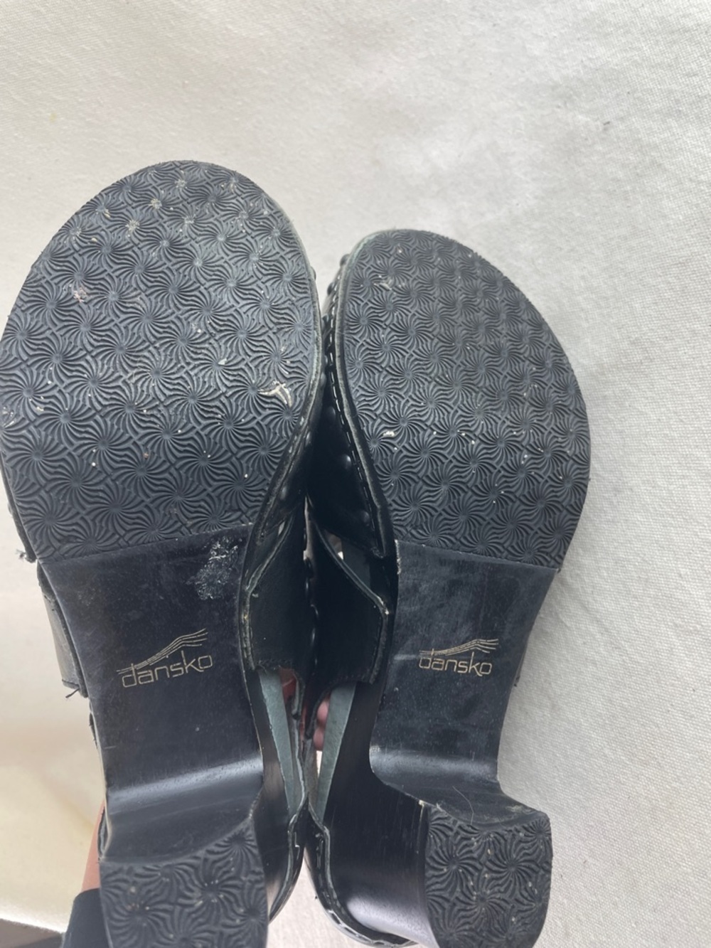 Dansko Black Studded Leather Mary Jane Heels Size 7.5 (38) - Picture 9 of 10